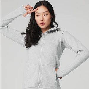 alo Foundation Zip Hoodie Size Medium